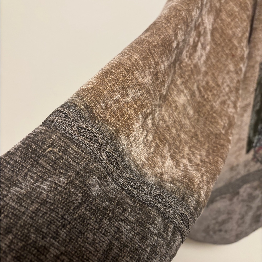 Flashback Patchwork Embroidered Jacket Boho Cotta… - image 7